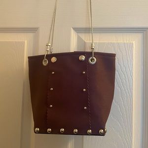 Purple modern industrial handbag